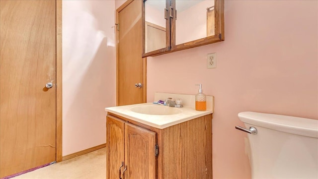 7924 Sleepy Hollow Dr, Tobyhanna, PA 18466 - half bathroom with vanity and toilet