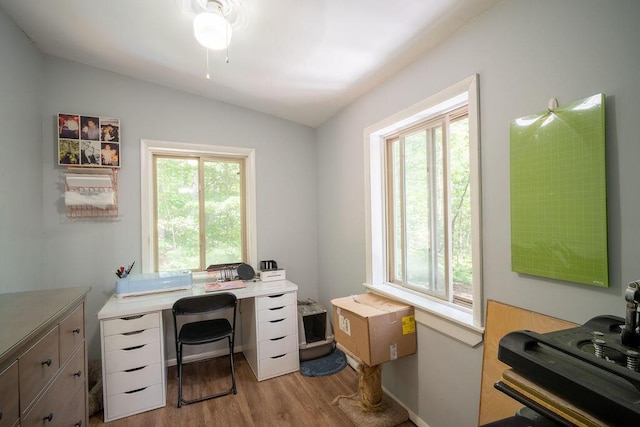 243 R Own Rd, East Stroudsburg, PA 18302 - office space with vaulted ceiling and wood finished floors