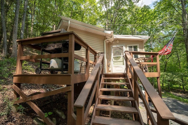 243 R Own Rd, East Stroudsburg, PA 18302 - deck with stairs