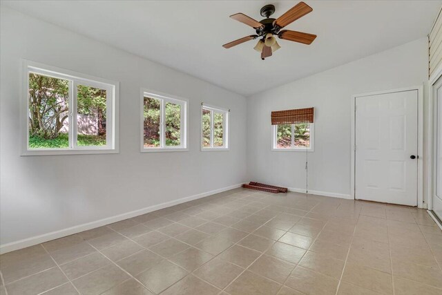 113 Dennis Ct, East Stroudsburg, PA 18301 - spare room featuring lofted ceiling and a ceiling fan