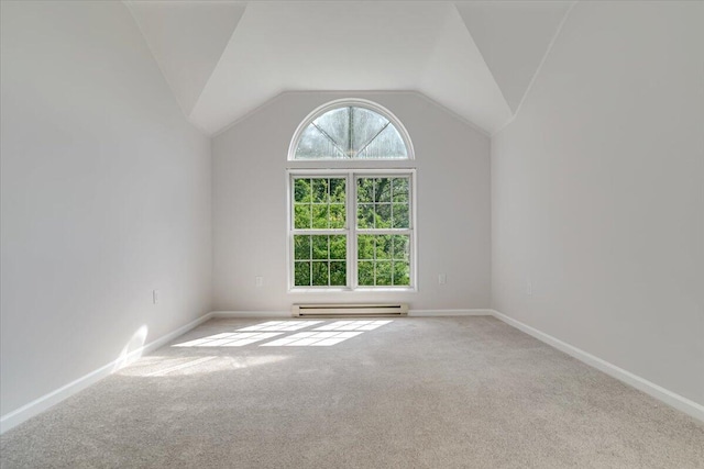 113 Dennis Ct, East Stroudsburg, PA 18301 - bonus room with a baseboard radiator, carpet floors, and lofted ceiling