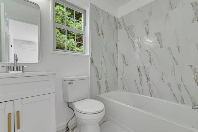 113 Dennis Ct, East Stroudsburg, PA 18301 - bathroom with vanity and washtub / shower combination