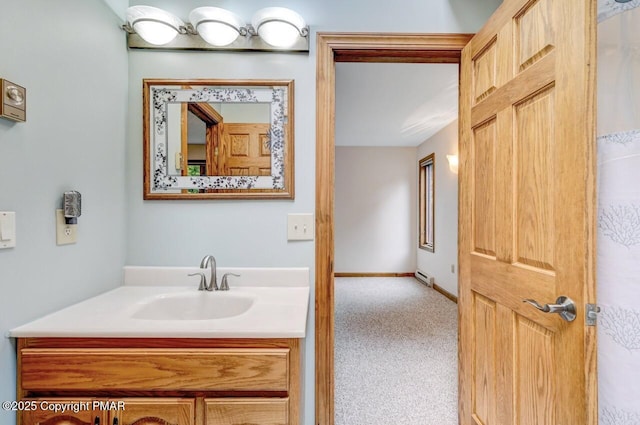 bathroom featuring vanity