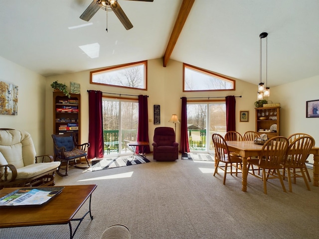 135 Tomhickon Trl, Pocono Lake, PA 18347 - living area featuring carpet floors and ceiling fan