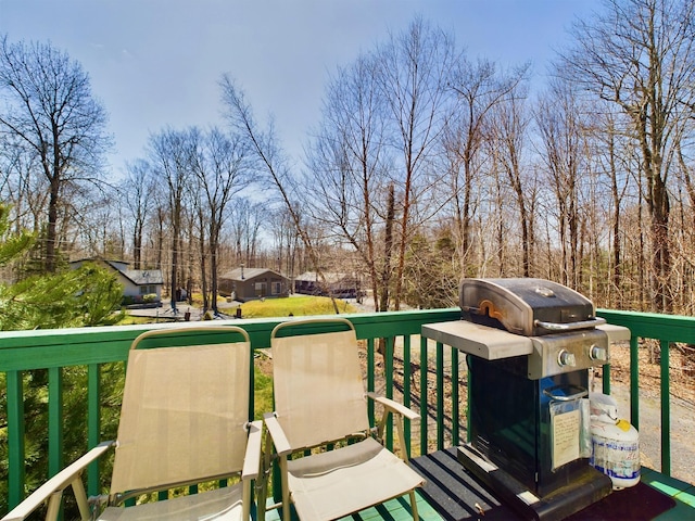 135 Tomhickon Trl, Pocono Lake, PA 18347 - wooden deck with area for grilling