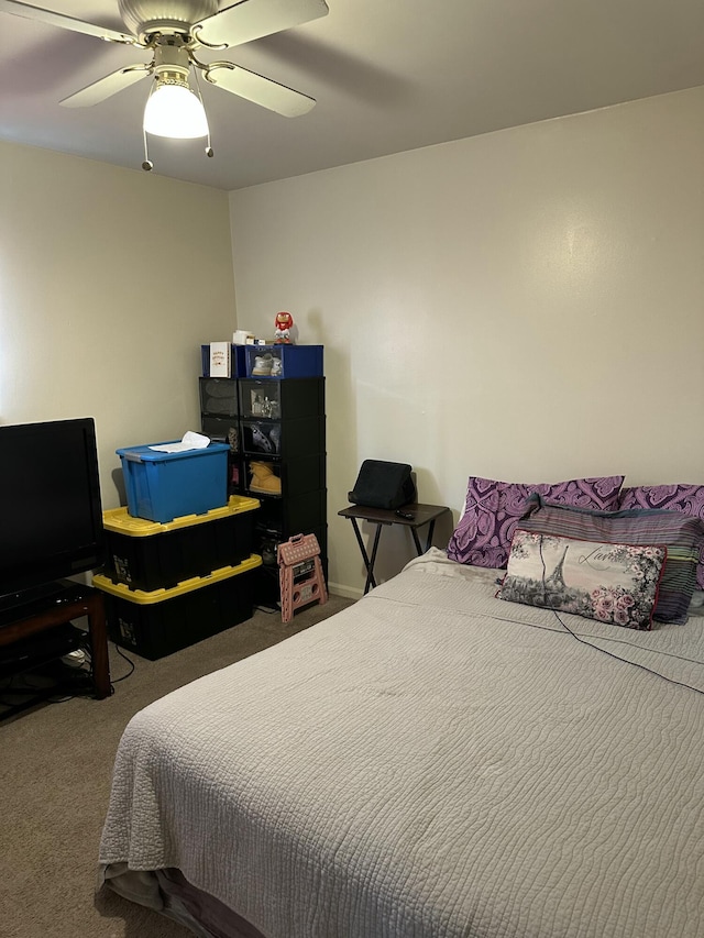 1010 Knollwood Dr, Tobyhanna, PA 18466 - bedroom featuring carpet and a ceiling fan