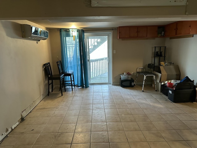 1010 Knollwood Dr, Tobyhanna, PA 18466 - sitting room with a wall unit AC and light tile patterned floors