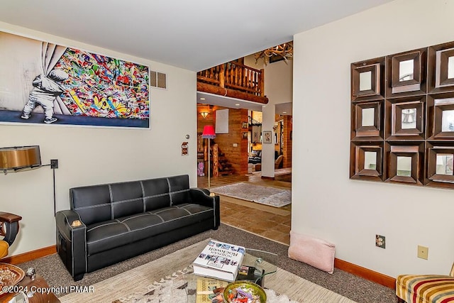 295 Hty Rd, Kunkletown, PA 18058 - living room featuring baseboards