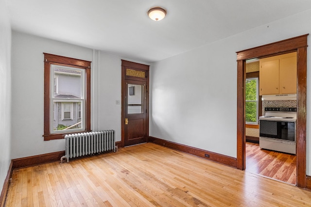 100 Mahoning Dr E, Lehighton, PA 18235 - entryway with radiator heating unit and light wood-style floors