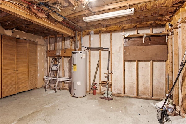 8062 Red Squirrel Dr, Tobyhanna, PA 18466 - unfinished basement featuring electric water heater