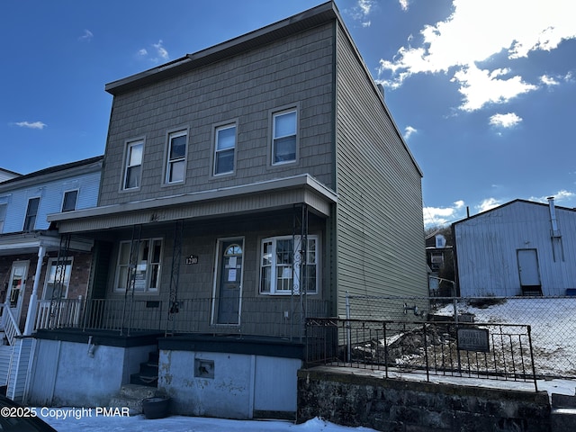 view of front of home with a porch