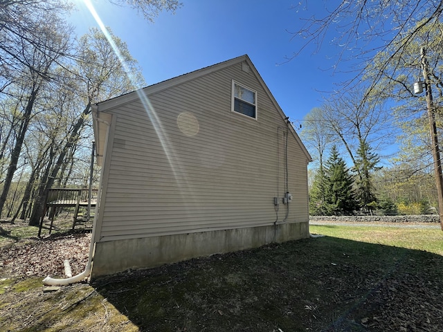 1227 Alder Rd, East Stroudsburg, PA 18302 - view of property exterior with a deck