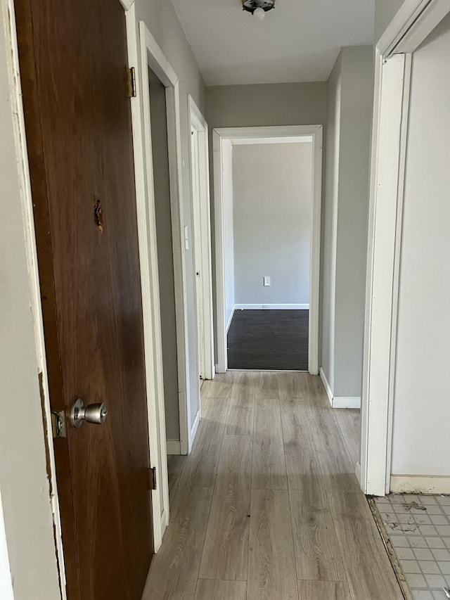 1227 Alder Rd, East Stroudsburg, PA 18302 - corridor with baseboards and wood finished floors