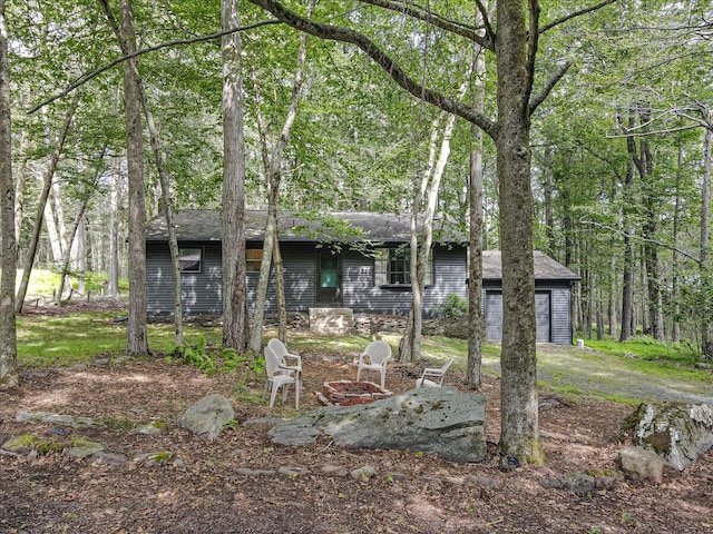 275 Selig Rd, Pocono Lake, PA 18347 - view of front facade featuring a garage