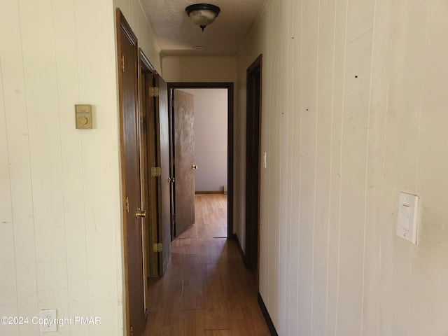2153 Gravel Rd, Canadensis, PA 18325 - hallway with dark wood-style floors