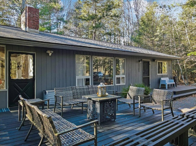 1109 Cedar Knoll Way, Pocono Pines, PA 18350 - view of deck