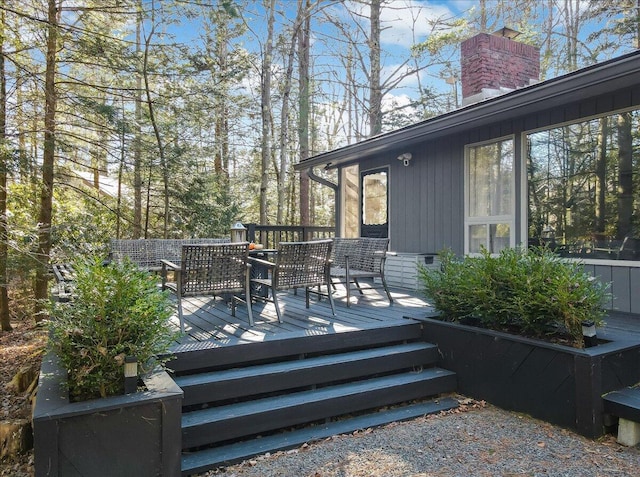 1109 Cedar Knoll Way, Pocono Pines, PA 18350 - deck with outdoor dining area