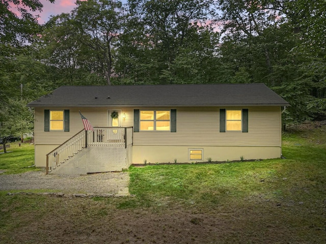 2236 Eagle Path, Bushkill, PA 18324 - single story home featuring a front yard