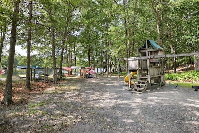 view of communal playground