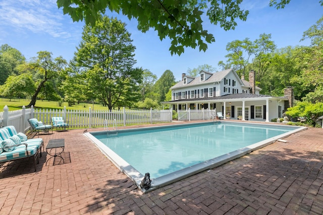 282 Crabapple Ln, East Stroudsburg, PA 18302 - view of pool featuring a patio and view of scattered trees