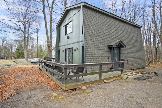 1150 Country Place Dr, Tobyhanna, PA 18466 - view of front of property with a wooden deck