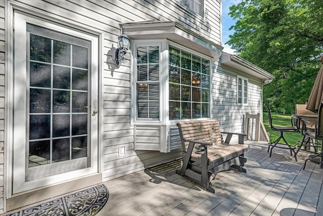 1319 Poulos Ct, Stroudsburg, PA 18360 - view of patio / terrace with a wooden deck