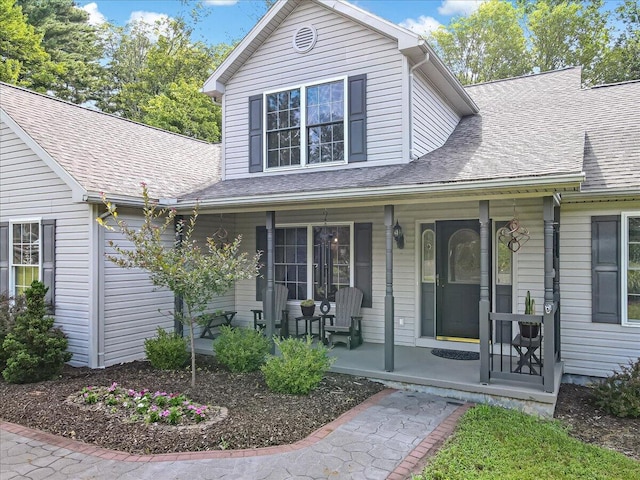 1319 Poulos Ct, Stroudsburg, PA 18360 - view of front facade with covered porch and roof with shingles