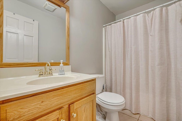 1319 Poulos Ct, Stroudsburg, PA 18360 - bathroom featuring vanity, tile patterned flooring, and a shower with shower curtain