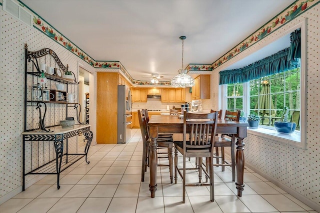 1319 Poulos Ct, Stroudsburg, PA 18360 - dining room featuring wallpapered walls and light tile patterned floors