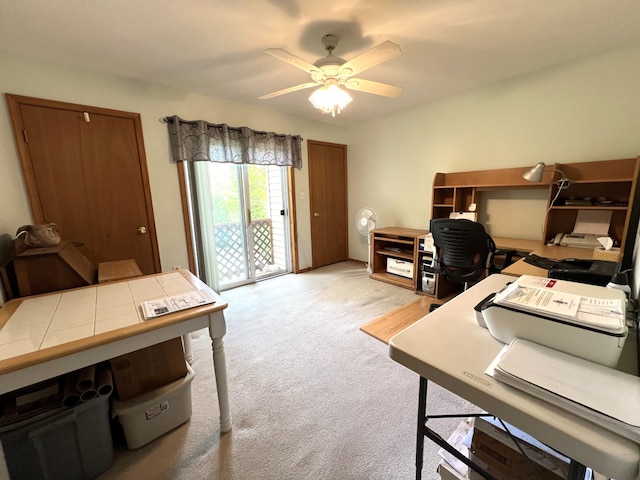 2291 Mountain Rd, Stroudsburg, PA 18360 - carpeted office featuring ceiling fan