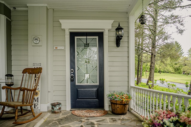 2735 Rte 390, Canadensis, PA 18325 - view of exterior entry featuring a porch