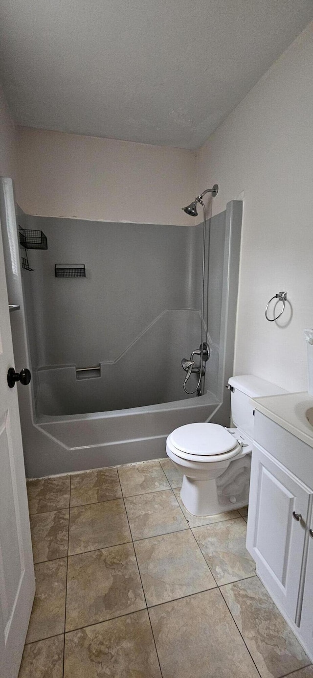 8934 Deerfield Rd, Tobyhanna, PA 18466 - bathroom with bathing tub / shower combination, vanity, and tile patterned flooring