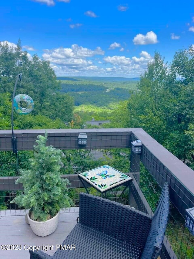 view of balcony