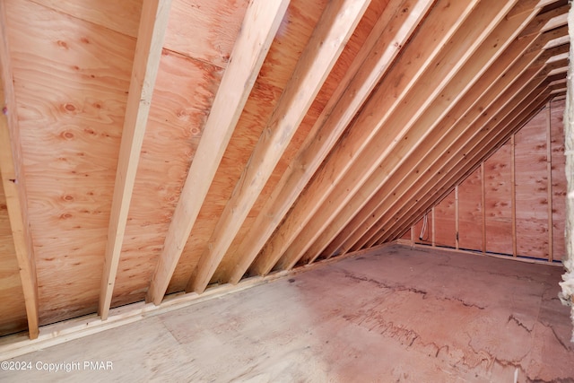 view of attic