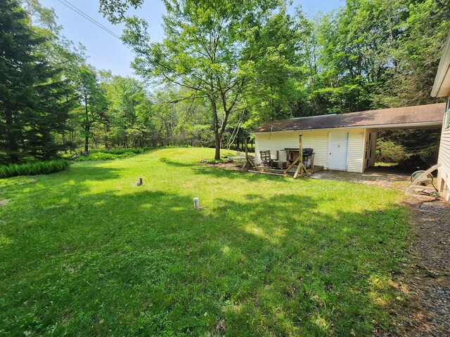 9 Theocritus Cir, Albrightsville, PA 18210 - view of green lawn with an outbuilding