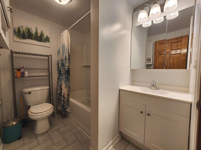 9 Theocritus Cir, Albrightsville, PA 18210 - full bathroom with vanity, shower / bath combination with curtain, and tile patterned floors
