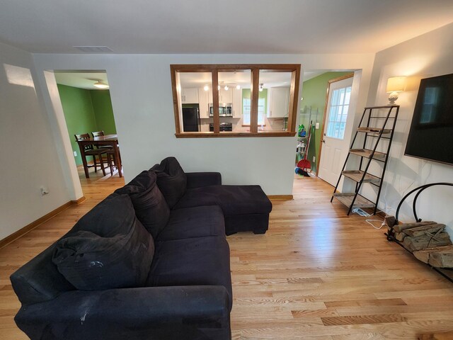9 Theocritus Cir, Albrightsville, PA 18210 - living room featuring light wood-type flooring and baseboards