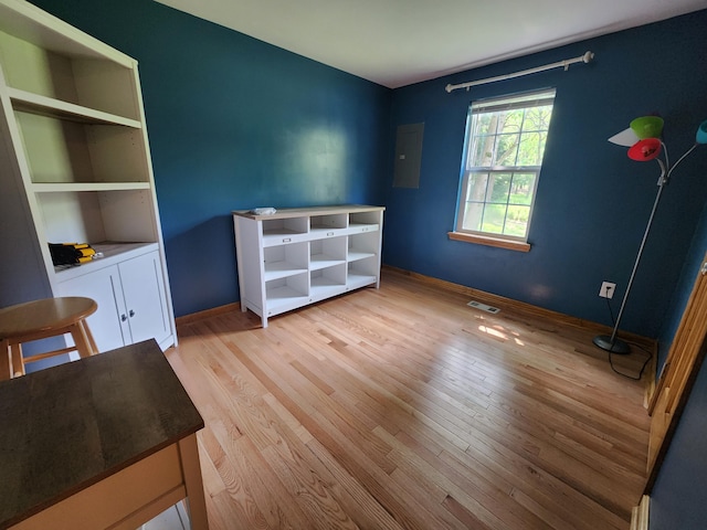 9 Theocritus Cir, Albrightsville, PA 18210 - unfurnished bedroom featuring light wood-style floors and electric panel