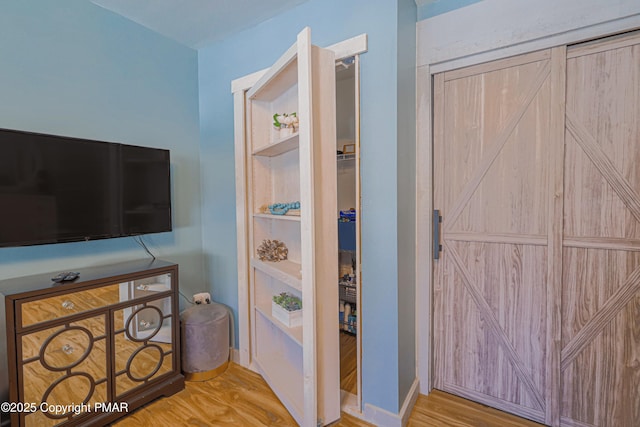 interior space featuring light hardwood / wood-style floors