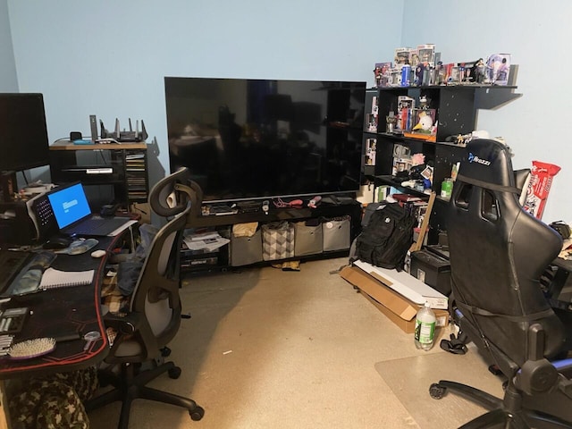 view of office area