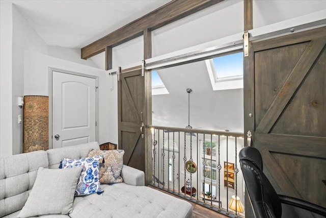 1237 Brentwood Dr, East Stroudsburg, PA 18301 - bedroom featuring a barn door