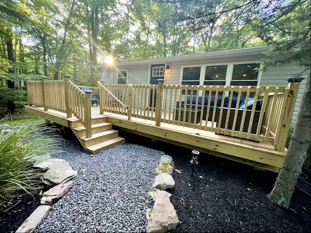view of wooden terrace
