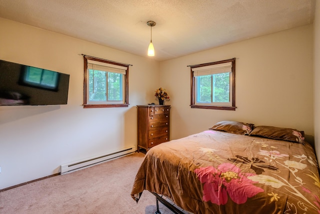 205 W Williams Ct, Stroudsburg, PA 18360 - bedroom with a baseboard heating unit, carpet, and multiple windows