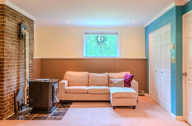 205 W Williams Ct, Stroudsburg, PA 18360 - living room featuring ornamental molding