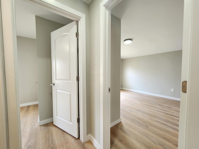 3546 High Hill Rd, Effort, PA 18330 - hallway with light wood-style floors and baseboards