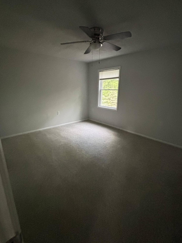 2754 Hedgerow Ln, Stroudsburg, PA 18360 - carpeted spare room with baseboards and a ceiling fan