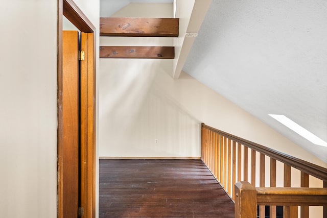 205 Victory Ln, Long Pond, PA 18334 - hallway featuring a skylight, hardwood / wood-style flooring, and baseboards