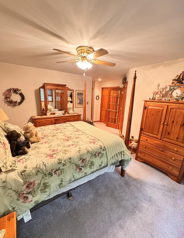 155 Clifton Dr, Bushkill, PA 18324 - bedroom with carpet and ceiling fan