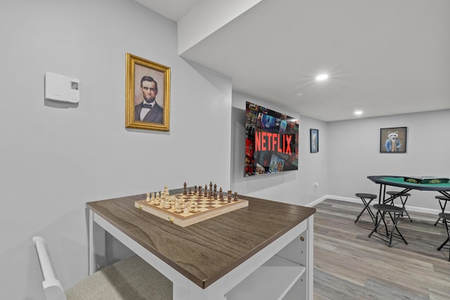 181 Williams Ln, Scotrun, PA 18355 - bar area featuring wood finished floors and recessed lighting