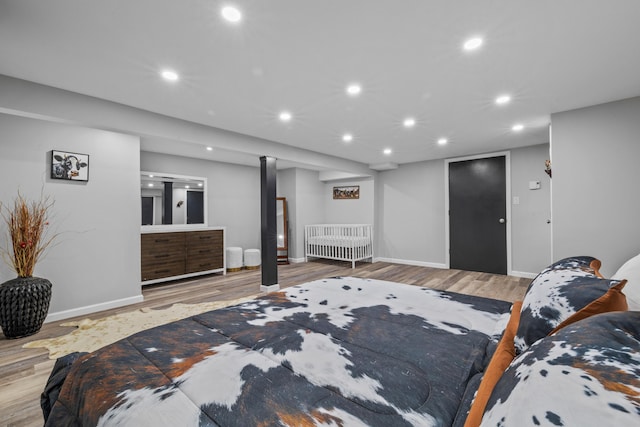 181 Williams Ln, Scotrun, PA 18355 - bedroom with radiator, recessed lighting, and wood finished floors